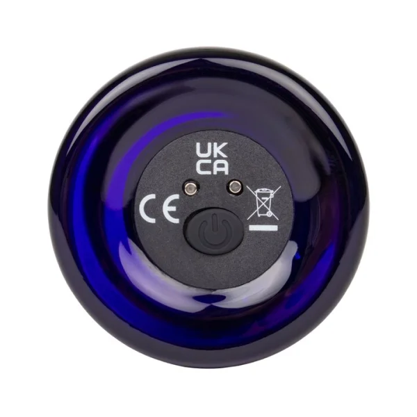 Glacier Glass Purple Bubble 10 Function Butt Plug - 4.5 Inch — image 4 of 4