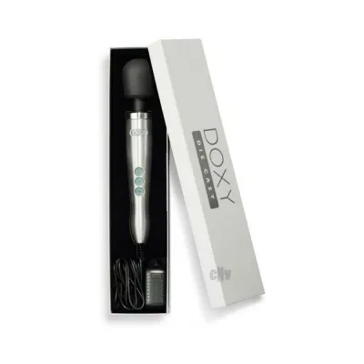 Personal Massagers Doxy Die Cast Wand Vibrator Brushed Metal