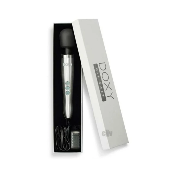 Personal Massagers: Doxy Die Cast Wand Vibrator Brushed Metal