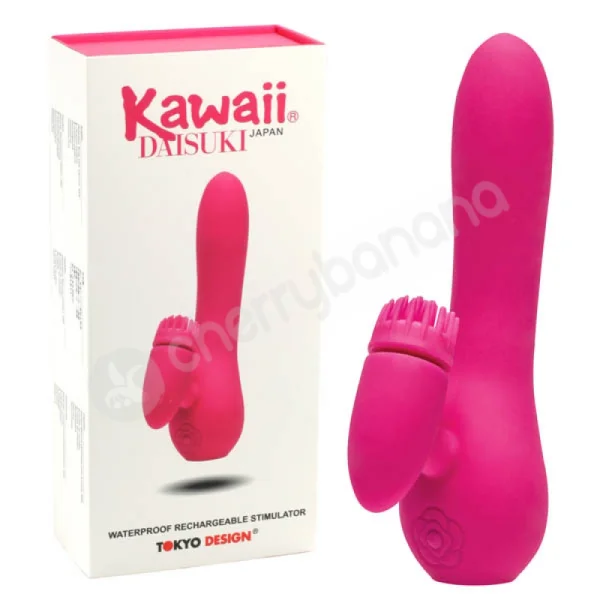 Kawaii Daisuki 3 Cerise Rechargeable Vibrator