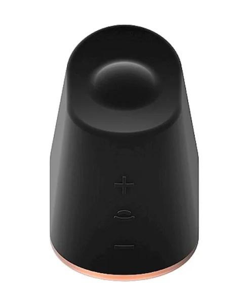 Rotating & Vibrating Clitoral Stimulator - Dazzling - Black