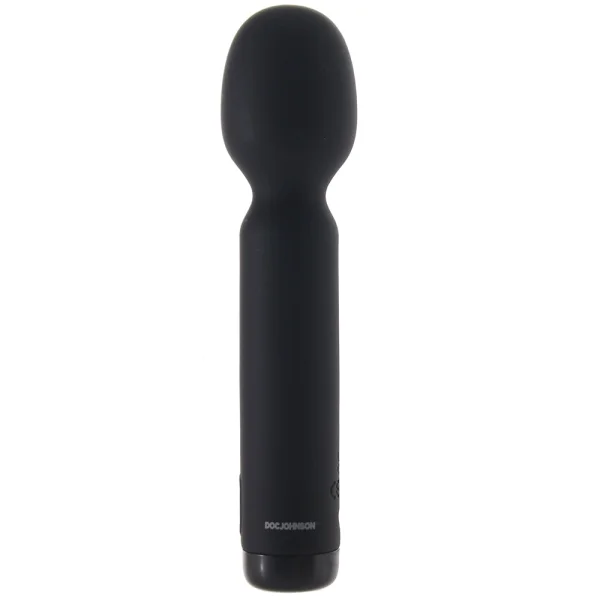 In A Bag Silicone Rechargeable Wand Massager By Doc Johnson - Black