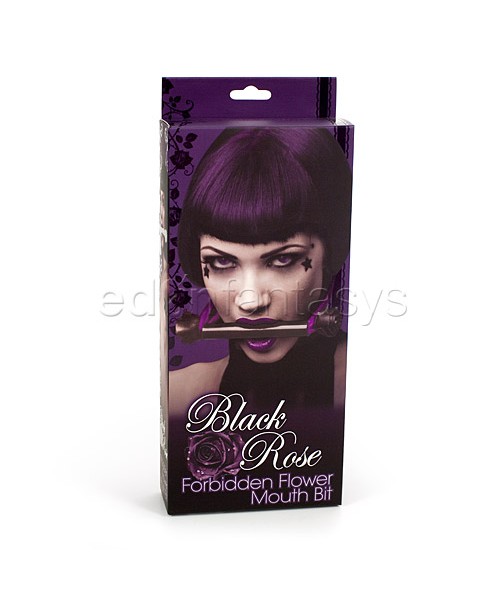 Black rose forbidden flower mouth bit