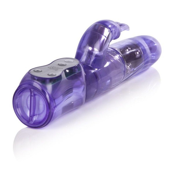 Advanced Waterproof Jack Rabbit - 3 Rows - Purple Vibrator