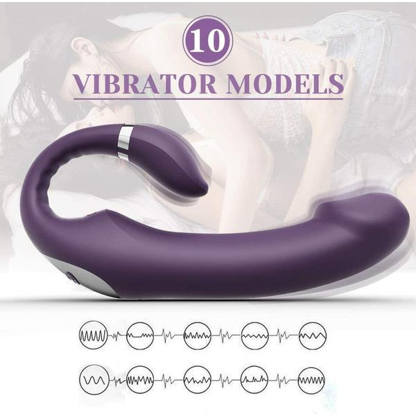 Double-Ended Dildo Vibrator C Shape Dildo — image 4 of 16