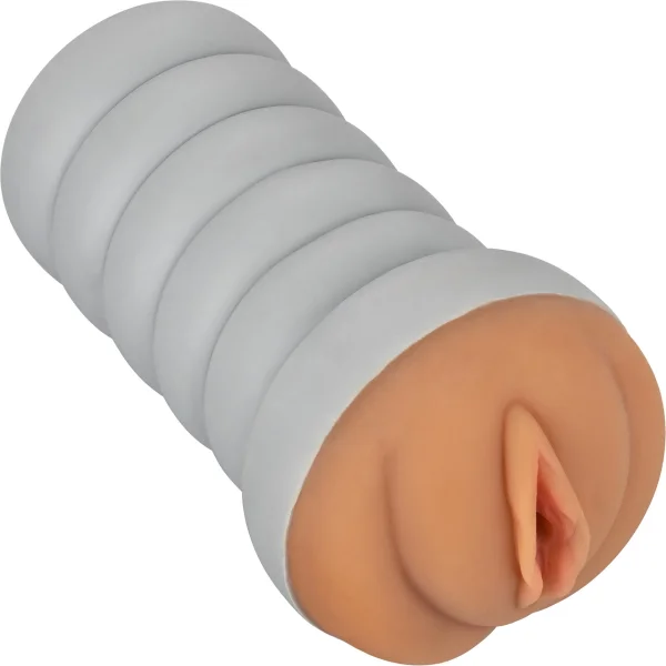 Gripper Ribbed Tight Pussy Brown Masturbator