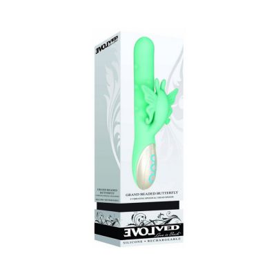 Evolved Grand Beaded Butterfly Green