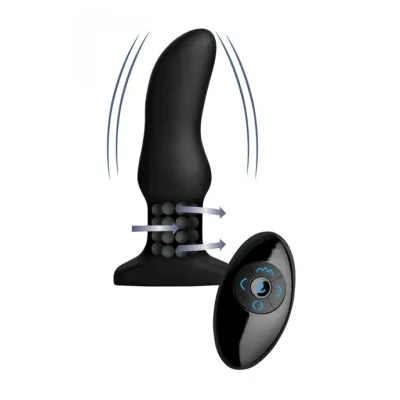 Rimmers Model M Curved Rimming Plug Black 5 7 Inch