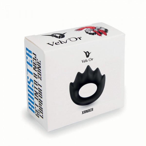 Velv'Or Rooster Xander Spiky Soft Silicone Cock Ring — image 5 of 11