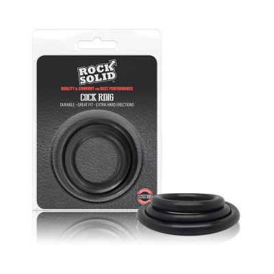 Rock Solid Tri pack Rubber Gasket 1 25in 1 5in 2in Black