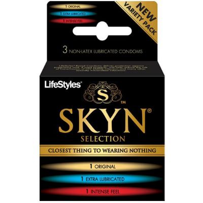 Lifestyles Skyn Selection Non Latex Condoms 3 Pack