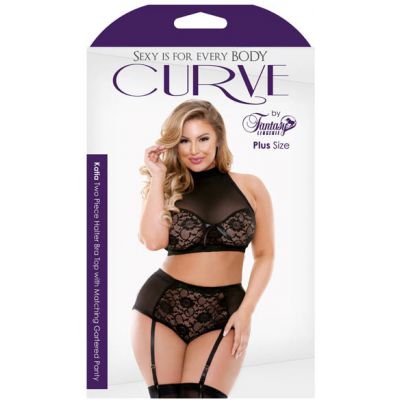 Top Matching Gartered Panty 1X 2X