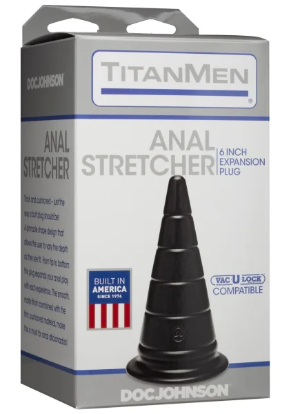 Titanmen 6 inch Anal Stretcher - Black