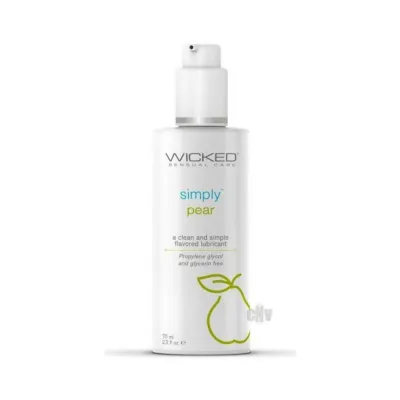 Wicked Simply Flavored Lube Pear 2 3 Oz