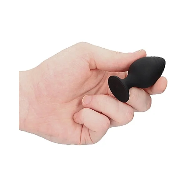 Ouch Rippled Butt Plug Set Black — image 13 of 17