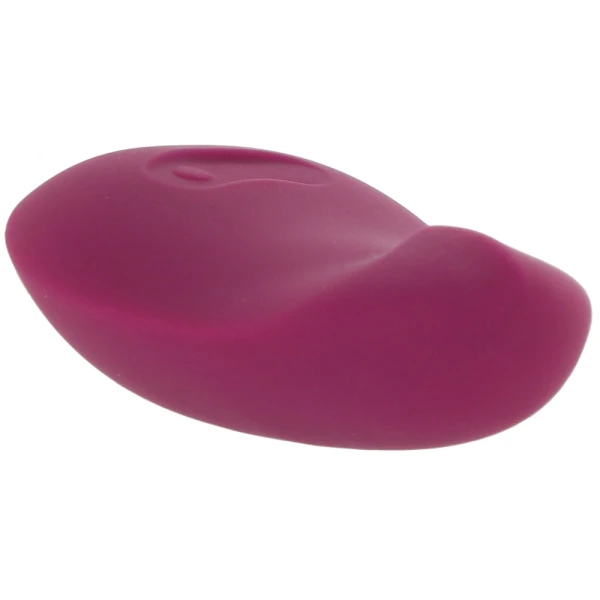POM Silicone Rechargeable Flexible Waterproof Vibrator by Dame - Plum