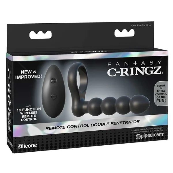Remote Control Double Penetrator Vibrating Cock Ring by Fantasy C-Ringz — image 12 of 12