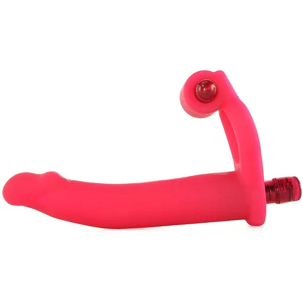 Silicone Double Penetrator Studmaker Vibrating Cock Ring Red by Nass Toys — image 3 of 6