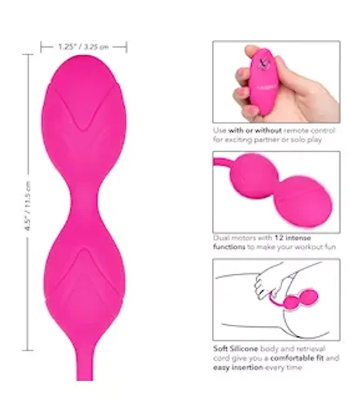 Remote Dual Silicone Motor Kegel System - Pink — image 14 of 16