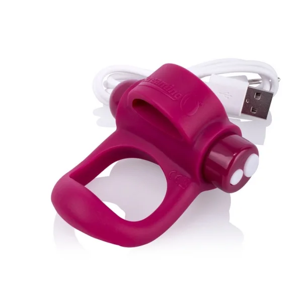 Charged You-Turn Plus Vibrating Silicone Cock Ring By Screaming O - Blueberry