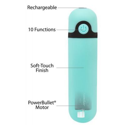 Simple and True Rechargeable Bullet Teal