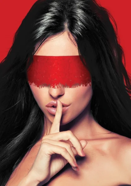 Mystere Lace Mask (Red)