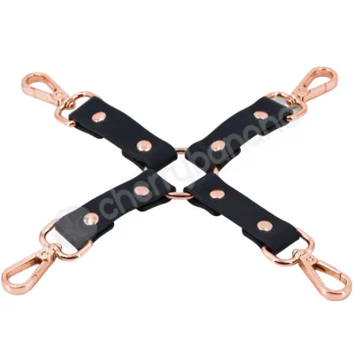 Bondage Couture Black Rose Gold Hog Tie Attachment