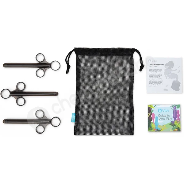 B-vibe Lubricant Applicator Black 3pk Set