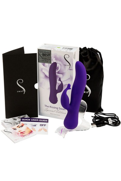 SWAN Rechargeable 8" Luxury Kissing Vibe