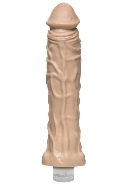 The Naturals Heavy Veined 8 Inch Vibrating Dong Thin