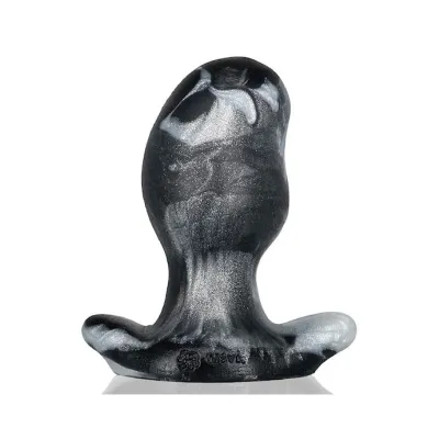 Ergo Buttplug Silver black Extra Small