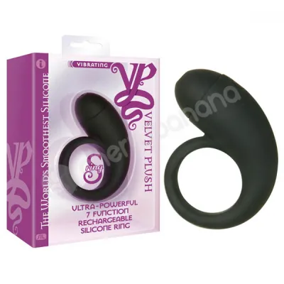 Velvet Plush Black S ring Cock Ring