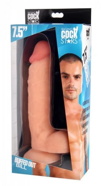 Raging Cockstars Buffed Out Billy 7.5 Inch Realistic Dildo — image 6 of 6