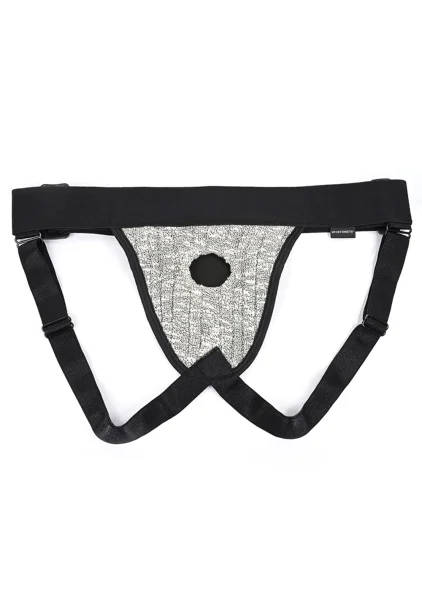 EM.EX. Fit Harness Jock Knit Strap-On Harness By Sportsheets - X-Small to Large, Waists 20" to 31"