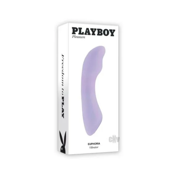 Classic Vibrators:  Playboy Euphoria Rechargeable Silicone G-spot Vibrator Opal