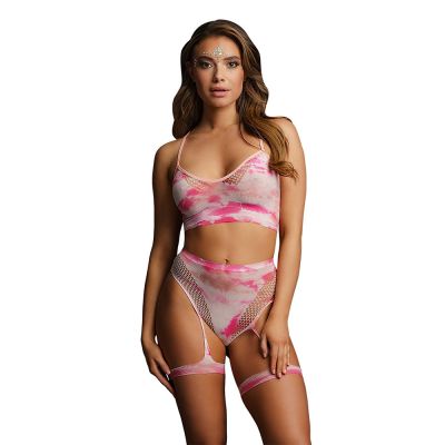 Bra Set Garters Dazzling Eye Contact Bling Sticker OS