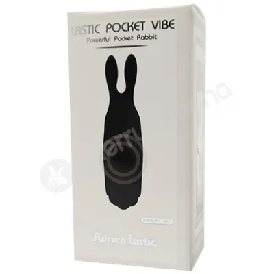Adrien Lastic Rabbit Black 10 Speed Powerful Pocket Vibrator