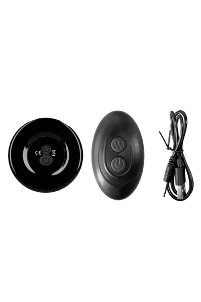 Shots Missy - 4.3" Handblown Glass Vibrating Anal Plug with Suction Cup & Remote Control