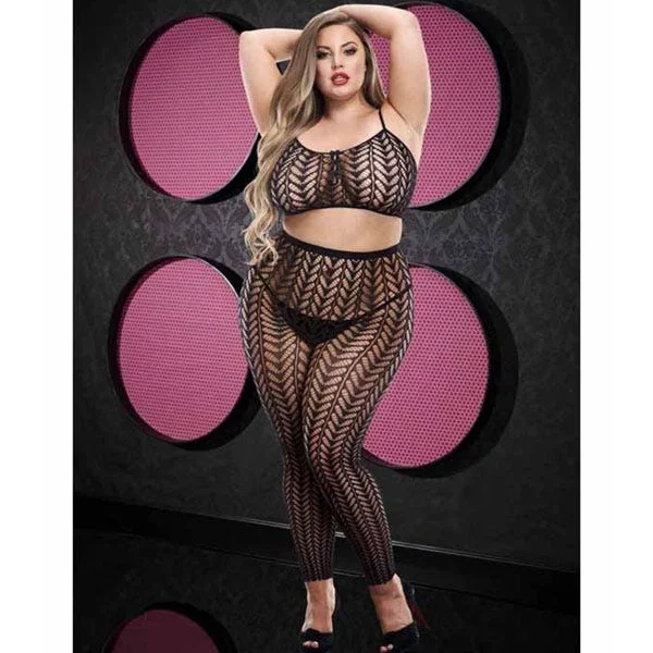 Lapdance Jacquard Crop Top & Pant Set Queen — image 6 of 8