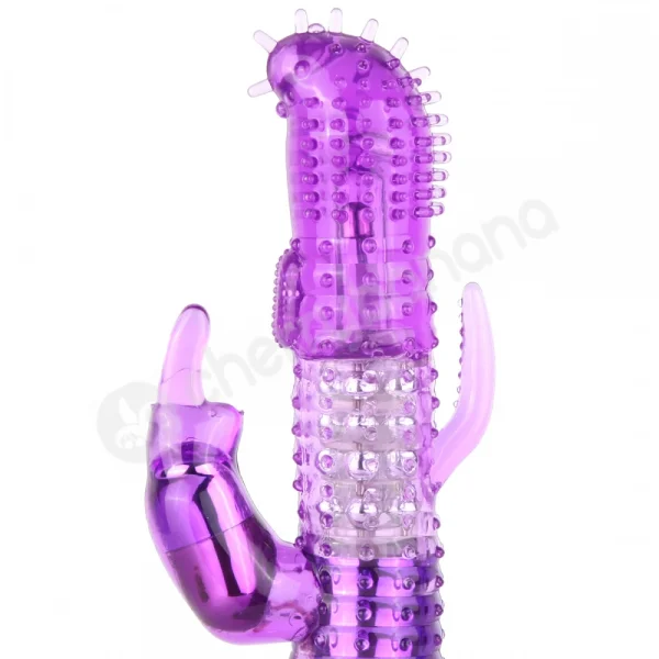 Cherry Banana Triple Lover 16 Function Purple Rabbit Vibrator