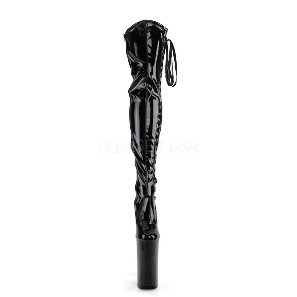 10 inches Heel, 6 1/4 inches PF Side-Slit Thigh High Boot, Side Zip — image 2 of 4