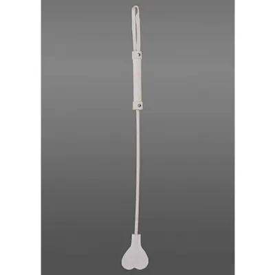 Heart Tipped Crop Suede White