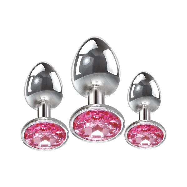 Adam & Eve Pink Gem Anal Plug Set — image 7 of 8