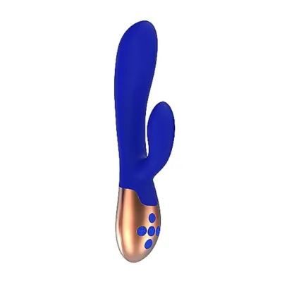 Heating G spot Vibrator Exquisite Blue 8 Inch