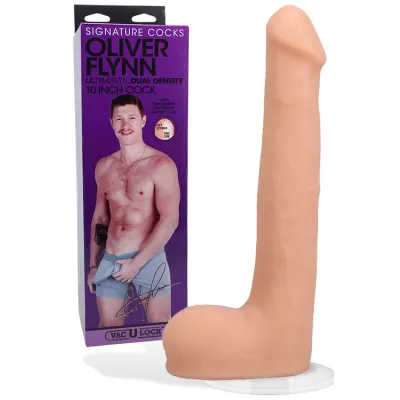 Doc Johnson Signature Cocks Oliver Flynn 10 Realistic Dildo with Suction Cup