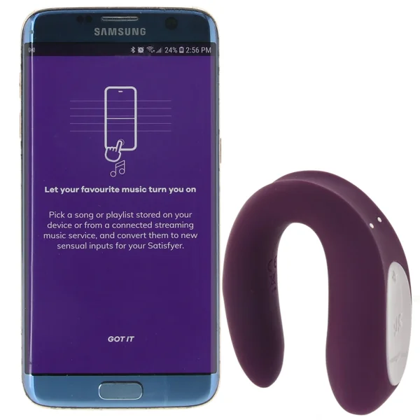 Satisfyer Double Joy App-Enabled Wearable Couples Vibrator with Remote Control