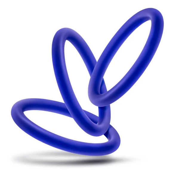 Performance - Vs3 Pure Premium Silicone  Cockrings - Large - Indigo