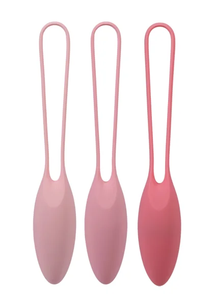 In A Bag 3 Piece Silicone Kegel Trainer Set By Doc Johnson
