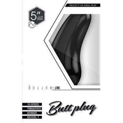 Bottom Line 5 Vibrating Butt Plug Model 7 Rubber