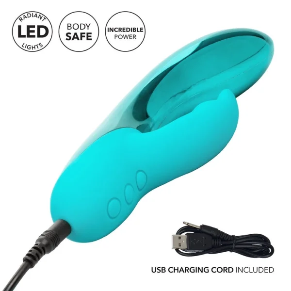CalExotics DazzLED Brilliance Dual-Stimulating Vibe with Pulsing LED Lights